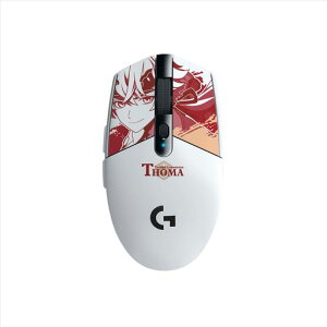 Logicool G ���_ �g�[�} ���ʃ��f�� �Q�[�~���O�}�E�X G304 LIGHTSPEED ���C�����X �}�E�X G304-GE-TH �y�� HERO 12K�Z���T�[ 6�v���O�����{�^�� 250���ԘA���g�p�\ �z���C�g ���� �Q�[�~���O PC
