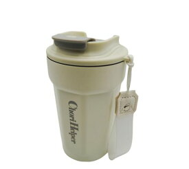 CHORIHELPER 316ステンレス鋼製コーヒー保温マグ 450ML 保温保冷 持ち運び便利 再利用可能 使い捨て紙コップの削減(WHITE)