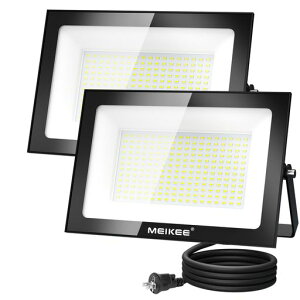 MEIKEE�y80W�����^2�Z�b�g�zLED�������Ɠ������P�x�����F6500K8000LM�ȃG�l���J�Ή�IP66�h��800w����5�����ԓ_���\13�N�ԑϋv�x�ȃG�l120°�L�p�Ŕ����ԏ�K���[�W�̈�ٗp�q�ɏƖ�