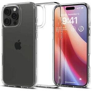 Spigen�y�n��18�N�̋Z�p�́ziPhone16ProMax�P�[�X�N���A�����X�g���b�v�z�[���ČRMIL�K�i�o���p�[�ϏՌ��E���g���E�n�C�u���b�hACS07992(�N���X�^���E�N���A)