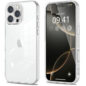 iPhone16ProMax�p�P�[�X�N���A�J�����ی삢phone16ProMax�X�}�z�P�[�X�S�������^TPU�y�ʕό`�h�~�l�C�X�����\�t�g�A�C�t�H��16ProMax�J�o�[�Ռ��z���X�g���b�v�z�[���t��(�N���A)