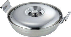 下村企販小さい卓上鍋18cm【日本製】ガス火・IH対応食洗機対応1~2人用割れない軽量サビにくいお手入れ簡単蓋付き両手鍋うどん一人暮らしステンレス燕三条40444