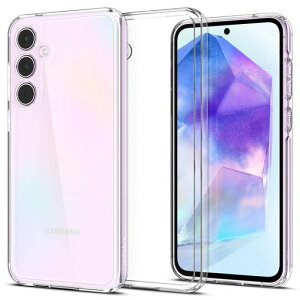SpigenGalaxyA555Gケース全透明TPUバンパーケース2重構造米軍MIL規格取得耐衝撃すり傷防止黄ばみ無しワイヤレス充電対応ウルトラ・ハイブリッドACS07528(クリスタル・クリア)