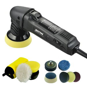 ?ZOTAミニポリッシャー50mm/75mmダブル裏板電動ポリッシャー車100V六段変速3000-7200RPM恒定回転速度ポリッシャー小型8mmポリッシャー