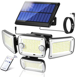 �Z���T�[���C�g���O�\�[���[���C�g�����^�y3000mAh�̑�e�ʐi���E342�ɍ��P�xLED�E4�ʔ����E2�l���Z���T�[�z3000lm3�m�\���[�h360°�p�x���������R���t��IP65�h���d�C��0�ݒu�ȒP�h��