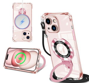 iPhone15Plus�p�P�[�X�N���AMagSafe�Ή������O�t���l�b�N�V�����_�[�A�C�t�H��15plus��|���P�[�X�������|���΂߂����؍�������|���J�o�[�ی^�X�^���h�t���}�O�l�b�g���ڏc�����Ή��ϏՌ�