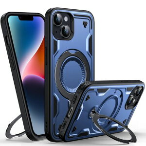 WYUICΉiPhone14/13pP[X[MagsafeΉ]_360°]MILXybNՌztveNgCrWuX^htیP[Xu[