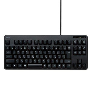 �G���R��(ELECOM) �L�[�{�[�h �L�� �����u���� �R���p�N�g�L�[�{�[�h �u���b�N TK-FCM103XBK