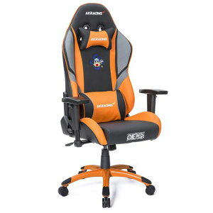 AKRacingゲーミングチェアデスクチェアONEPIECEナミオレンジゲーミングチェアワンピースコラボモデル高耐久PUレザー180度リクライニング在宅リモート