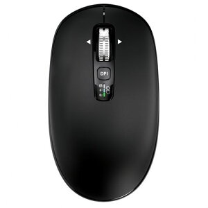 INFINMIND ���C�����X�}�E�X (Bluetooth*2+2.4GUSB-A�ڑ�) �����X�N���[�� �`���g�z�C�[�� 4�i�KDPI �N���b�N�É� �P3�d�r�t�� �f�o�C�X3�� �}���`OS�Ή� 4�����������z�C�[�� ������ �u���b�N