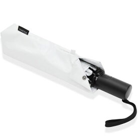 KIZAWA日傘メンズ晴雨兼用ワンタッチ自動開閉折りたたみ日傘uvカット100遮光5級撥水完全遮光男性用折り畳み傘大きい軽量遮熱丈夫父の日プレゼント(オフホワイト)