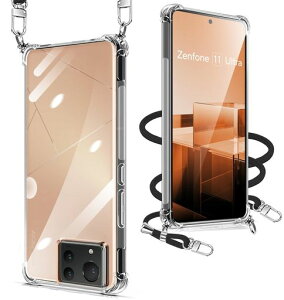 Zenfone11Ultra�P�[�X�N���A�V�����_�[�[���t�H��11�E���g���P�[�X�ϏՌ��S�ʕی�J�o�[�X�g���b�v�t�����߉\�X�}�z�P�[�X���|���΂߂�����|���P�[�X�R�t�����^�y�ʎ��O���\�����c