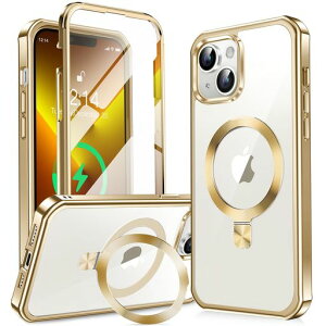 y360°SʕیEX^hEMagsafeΉzKELLCASEiPhone13pP[XʉBX^hECDOcCX[dphone13Jo[ϖh~PCwʃbLop[ČRMILKiϏՌ