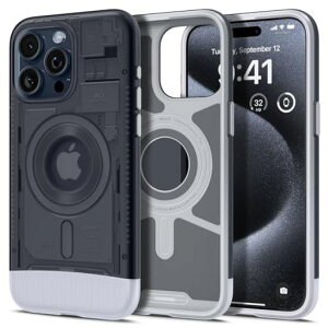 Spigen�y�n��18�N�̋Z�p�́ziPhone15Pro�P�[�XMagSafe�ϏՌ��ČRMIL�K�i�擾������iMac�f�U�C���}�O�l�b�g���ڃ����Y�ی�C�菝�h�~MagSafe���C�����X�[�d�Ή��N���V�b�N�EC1�}�O�t�B�b�g