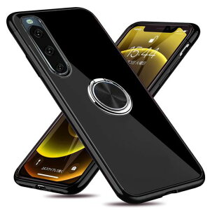Xperia10II�P�[�XSO-41ASOV43�P�[�X�����O�t���N���A�ϏՌ��X�^���h�@�\����TPU�ԍڃz���_�[�Ή������h�~�h�o���^�y�ʈ�̌^�ό`�h�~�S�ʕی�J�o�[�\�j�[�J�o�[��W-YXZH-24-01