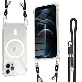 iPhoneSEケース第2世代第3世代Magsafe対応マグネット搭載アイフォンSE2ケースショルダーストラップ1枚付き紐付き首掛け肩がけ斜め掛け長さ調整可能iPhone8カバ-ストラップホール付き耐衝撃シ…