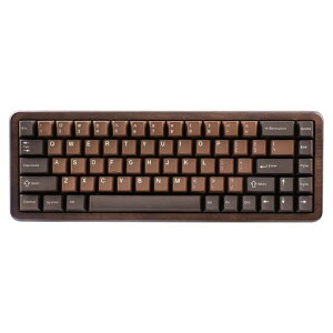 YUNZII WOOD68 ���C�����X���J�j�J���L�[�{�[�h 68%���C�A�E�g �ؐ� �Q�[�~���O�L�[�{�[�h BT/2.4G/USB-C RGB�o�b�N���C�g �g���C�}�E���g�\�� �z�b�g�X���b�v�Ή� PBT���؈���L�[�L���b�v Mac/Windo�c