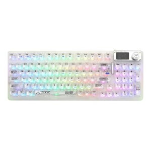 OUSEITECHxAULA F98pro V3�Q�[�~���O�L�[�{�[�h �����L�[�{�[�h ���J�j�J�� �e���L�[���� ���C�����X �z�b�g�X���b�v�\ 10000mAh �N���A ���@�\�m�u 5�w�p�b�h RGB 95�L�[