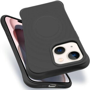 iPhone15MagSafeΉP[XϏՌČRMILKiACtH15X}zP[XVRیP[Xpق15Jo[Xgbvz[th~CX[dΉ6.1C`p(ubN)