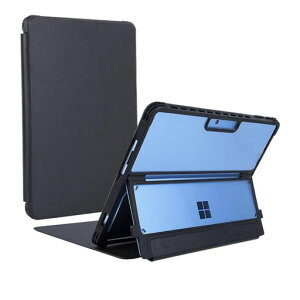 Surface Pro 11/ 10/ 9�ɑΉ��P�[�X ���� �S�ʕی� �^�C�v�J�o�[ �X�^���h�ی�@�\�t�� �y�� ���^ ����~�� ���ς��Ȃ� ��̊� �ϏՌ� �L�[�{�[�h�t�����[�\ �������, ����
