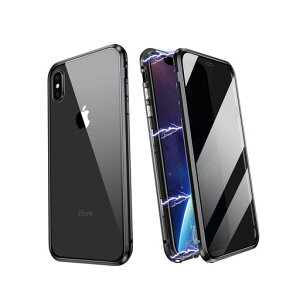 Moogukadan �K�� iPhoneX/iPhoneXS �p�̃K���X�P�[�X ���ʋ����K���X �`�����h�~ �A���~ �o���p�[ �\�� �O�� �S�ʕی� �}�O�l�b�g�� �N���A ���� (��)