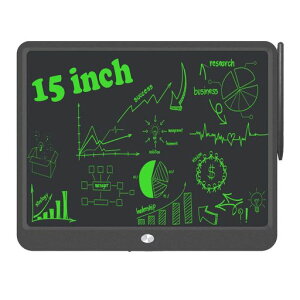 大画面の電子メモ帳、15インチのデジタル付箋、高輝度、電子パッド、ロック機能付き、電池交換可能、筆談ボード、LCD電子メモ帳、ペン付きパネル、消去ロック機能付き、学習、描画ボ…