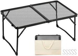 Anner�L�����v�e�[�u�����b�V�����[�e�[�u����܂�g���ȒP�y�ʃR���p�N�g�ω׏d30kg�ϔM200�x�A���~BBQ�n�C�L���O�A�E�g�h�A�p���[�ܕt��60X40X25cm
