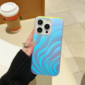 iphone13ケース3D図案設計してグラデーション素材変色効果韓国可愛い薄型人気ケースおしゃれ軽量一体型黄変防止耐摩耗性Qi充電対応持ち運びが容易(iPhone13)