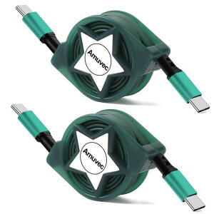 �y2�{�Z�b�g�zAmuvecUSB-C&USB-C�P�[�u��60WPD�Ή��������^�C�v�y�ʃR���p�N�g�}���[�d�����ϋv�������f�[�^�]��usbtypec�P�[�u��MacBookPro/iPadPro/Google