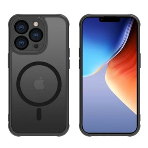iPhone13Pro�P�[�XMagSafe�Ή��ϏՌ��������}�O�l�b�g���ڌy�ʔ��^�}�O�Z�[�t�}�b�g�����΂݂Ȃ��ČRMIL�K�i�X�g���b�v�z�[���t�����C�����X�[�d�Ή�EUMADOVE(�u���b�NiPhone13Pro)