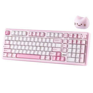 YUNZII B98 PRO QMK/VIA ���C�����X ���J�j�J�� �Q�[�~���O�L�[�{�[�h �e���L�[�t�� 96%���C�A�E�g�����L�m�u�t�� BT/2.4G/USB-C�ڑ� �����ς݃X�C�b�` �z�b�g�X���b�v�Ή� �J�X�^���K�X�P�b�g RGB�c