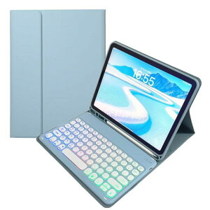 Galaxy Tab S10 Lite / S10 FE / S9 FE 10.9�C���`�p�� �L�[�{�[�h�P�[�X ���C���{�[�o�b�N���C�g�t�� �ی`�L�[ �M�����N�V�[ Tab S9/S8/S7 11�C���`�p�� �J���t���L�[�{�[�h �J�o�[ ���g�����ی^�L�[