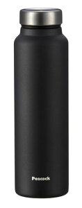 【美味しい温度を長時間キープ】ピーコック魔法瓶工業株式会社水筒800mlWEB限定カラーグラファイトブラック/軽い水筒保冷保温大容量マイボトル洗いやすい魔法瓶ステンレスボトルAKY-80BGR