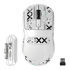 MAMBASNAKExATTACK SHARK X3 MAX 3���[�h�}�E�X Pixart PAW3950 ���w���Z���T�[ ���}�C�N���X�C�b�` �L��/2.4G����/Bluetooth �_�u���`�����l��BT5.4 42000DPI 750IPS