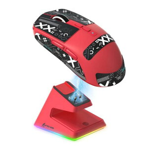 MAMBASNAKExATTACK SHARK X6 ���y�ʃQ�[�~���O�}�E�X 49g PAW3395�Z���T�[ ���C�����X �}�E�X 3���[�h�ڑ� 2.4Ghz/Bluetooth/Type-C 6���x��DPI�ؑ� 26000DPI 200���ԘA���g�p�\