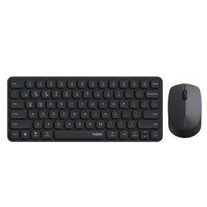 RAPOO 9010M ���C�����X �L�[�{�[�h �}�E�X �Z�b�g ���� Bluetooth 5.0/4.0/2.4GHz �É��N���b�N �T�C�����g Windows/Mac/Linux/Chrome�Ή� 4��f�o�C�X�����ڑ��\ �o�b�e���[���d�� �u���b�N