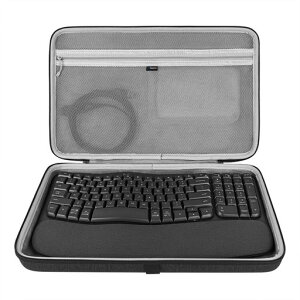 Geekria�n�[�h�V�F���g���x���L�������O�L�[�{�[�h�P�[�X�A���W�N�[�� Logicool Wave Keys K820�R���{/Wave Keys���C�����X�G���S�m�~�b�N�L�[�{�[�h�ƌ݊���������܂�(�_�[�N�O���[)