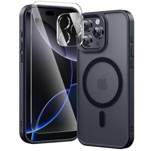 Kingbus3in1foriPhone16ProP[XMagSafeΉyKXtB1+Jی1z}bgGobNJo[ϏՌXgbvz[tACtH16proP[X6.3C`}bgubN