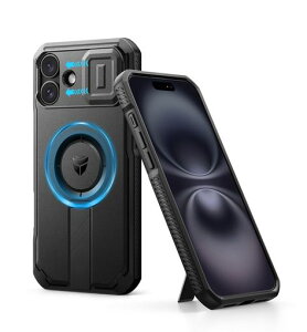 DexnoriPhone16Plus�p�P�[�X-�X���C�h���J�����J�o�[&�����\�L�b�N�X�^���h�t���}�O�l�b�g���ϏՌ��w�r�[�f���[�e�B�v���e�N�e�B�u�J�o�[(�u���b�N)