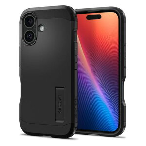 Spigen�y�n��18�N�̋Z�p�́ziPhone16�P�[�X�ϏՌ��}�b�g2�d�\���ČRMIL�K�i�^�t�E�A�[�}�[(AI)ACS08386(�u���b�N)