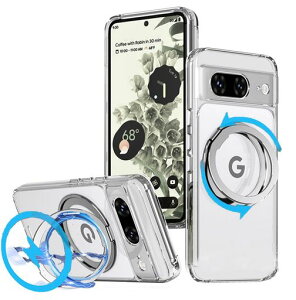 JJWWPixel8�P�[�X�N���A�����OMagsafe�Ή��X�^���h�y360�x��]�ł���X�^���h�z���@�\��̏c�����Ή��}�O�l�b�g���ڃs�N�Z��8�P�[�XMagSafe�Ή����^�����w��h�~�ČRMIL�K�i�ϏՌ��}�b�g�����c