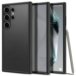 SpigenGalaxyS24Ultraケース耐衝撃半クリアマット感SC-52E|SCG262重構造黄ばみなし指紋防止米軍MIL規格取得耐衝撃TPUバンパーケースすり傷防止ワイヤレス充電対応ウルトラ・ハイブリッド
