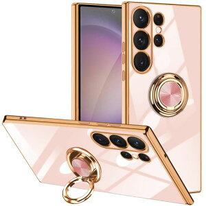 GalaxyS24Ultraケースリング付きTPU耐衝撃液状シリコンSamsungGalaxyS24Ultraスマホケース薄型軽量米軍MIL規格取得衝撃吸収防指紋スタンド機能ストラップホール付きサラサラ触り心地