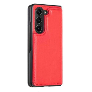�yAqier�zFor �݊��� Galaxy Z Fold5 SCG22 SC-55D �K�p �w�ʎ蒠�^ �y������ ���F ���U�[�P�[�X(���b�h) �M�����N�V�[z�t�H�[���h5 �P�[�X�J�[�h���� �Ў葀�� �o�b�N?�J�o�[ zfold5 �ԐF