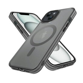 LAYBAOHOWSGiPhone14MagSafe対応ケース耐衝撃【メタルチタンカラーシリーズ】マグネット搭載アイフォン14スマホケース米軍MIL規格ワイヤレス充電対応半透明マットストラップホール付きいphone14