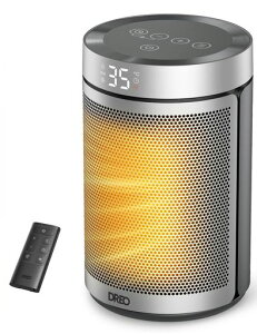 DREOセラミックヒーター【小型暖房・2025冬新型】電気ファンスヒーター軽量ECO恒温モード節電40%1200W~10畳/1000W/800W省エネ転倒オフ過熱保護12Hタイマー脱衣所足元手元オフィスデスク寝室トイレ