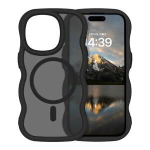 GUAGUA iPhone13Pro �P�[�X MagSafe�Ή� �E�F�[�u ������ ��phone 13Pro �}�O�Z�t ���� �P�[�X ���˂��� �؍� �N���A �l�C �o���p�[ �ϏՌ� �w��h�~ ���C�����X�[�d �}�b�g�� ����~�� �X�}�z�P�[�X