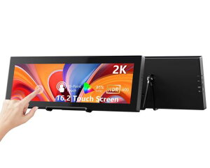 16.2�C���` 2K QHD IPS 2608x720 �^�b�`�X�N���[�� �T�u���j�^�[�AIPS �X�g���b�`�o�[ LCD �^�b�`�f�B�X�v���C HDMI USB-C�A�g���x���m�[�g�p�\�R���p���o�C���^�b�`�X�N���[�� Windows Aida64 GPU