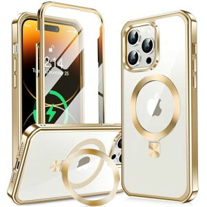 y360°SʕیEX^hEMagsafeΉzKELLCASEiPhone14ProMaxpP[XʉBX^hECDOcCX[dphone14promaxJo[ϖh~PCwʃbLop[