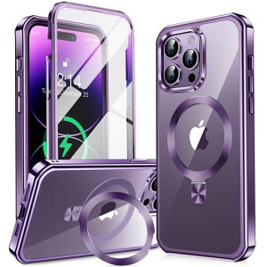 y360°SʕیEX^hEMagsafeΉzKELLCASEiPhone14PropP[XʉBX^hECDOcCX[dphone14proJo[ϖh~PCwʃbLop[